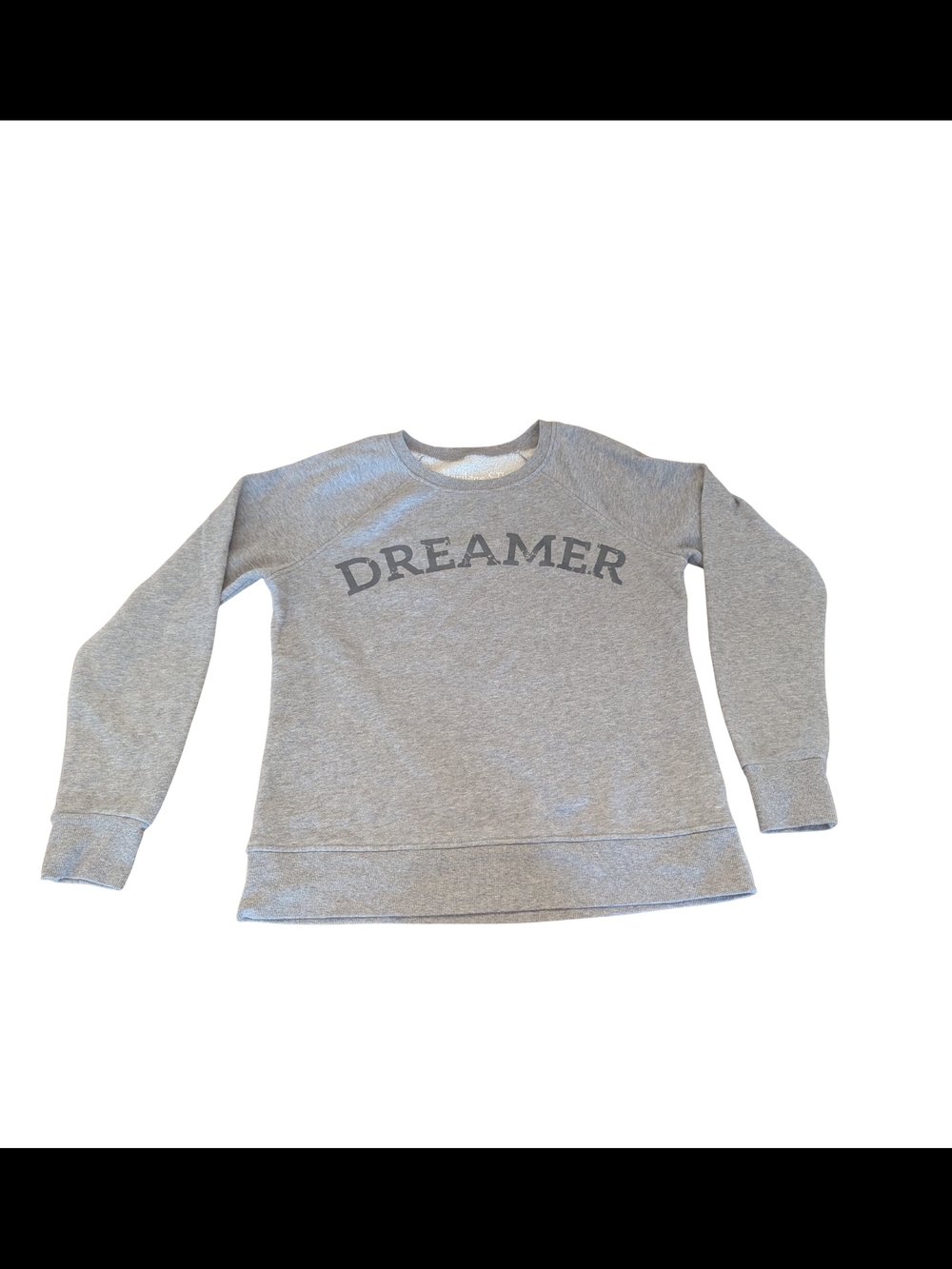 EUC Heritage STL Design Womens Small Dreamer Gray Crewneck Sweatshirt
